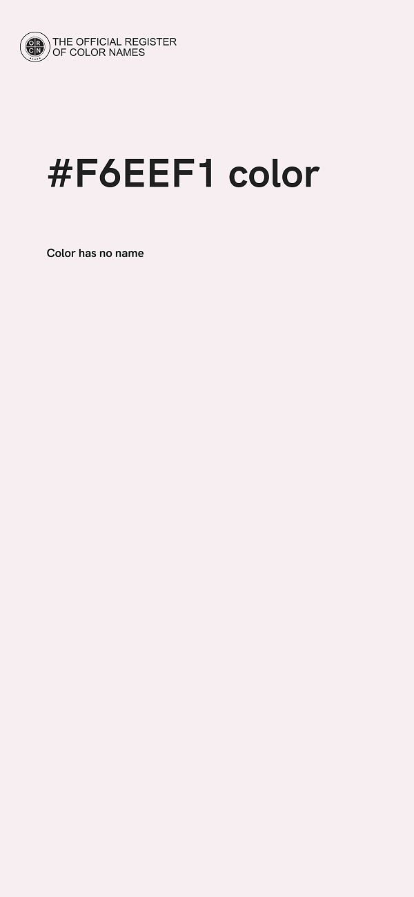 #F6EEF1 color image