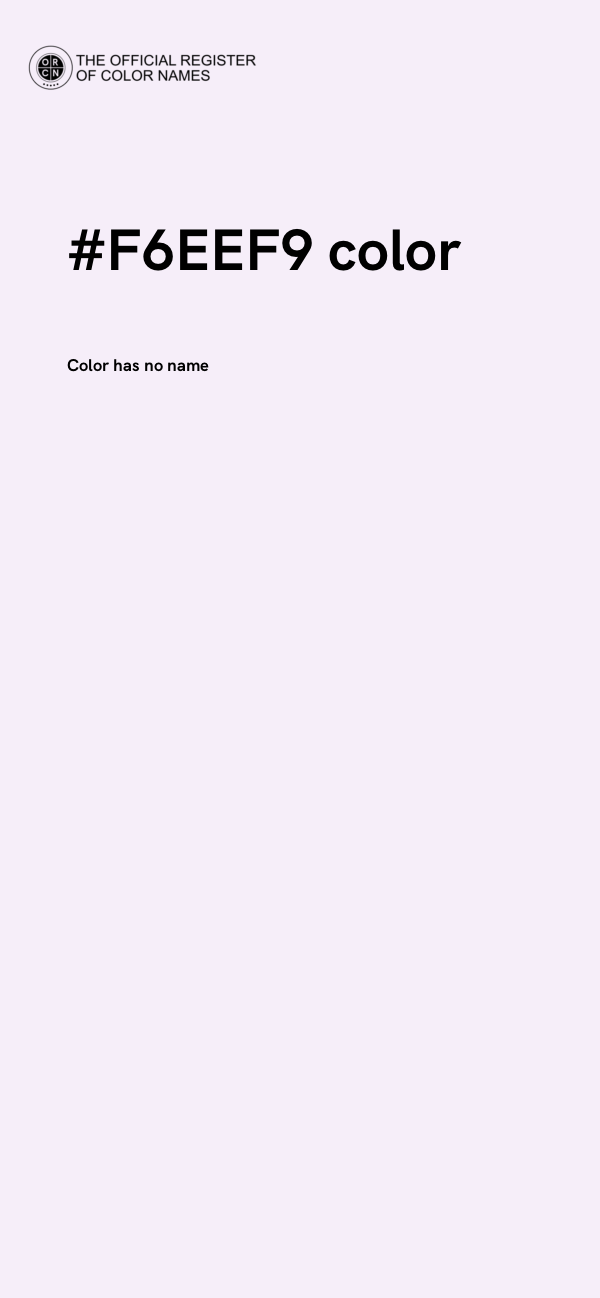 #F6EEF9 color image