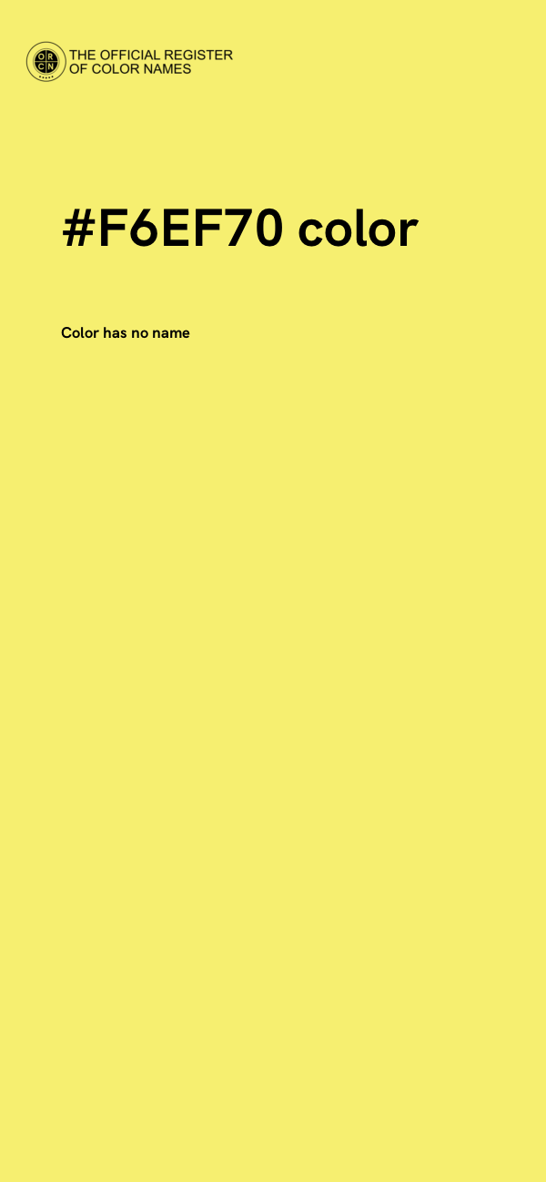#F6EF70 color image