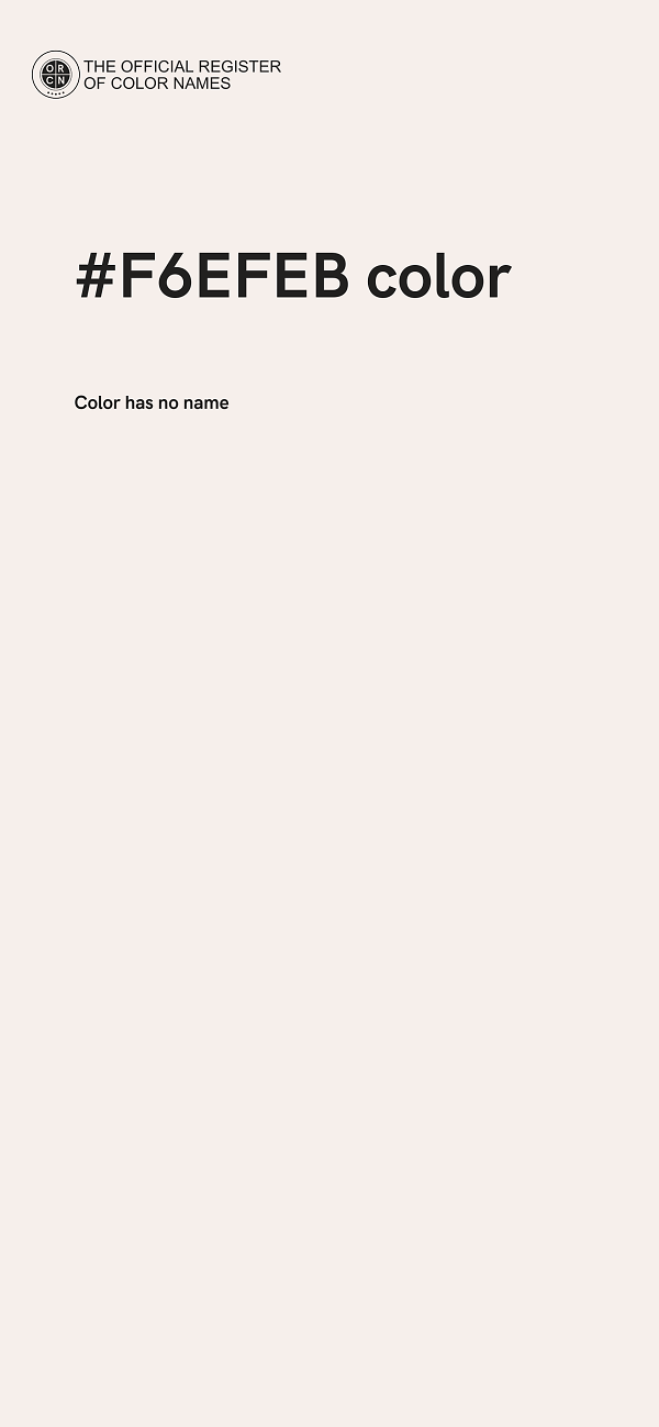 #F6EFEB color image