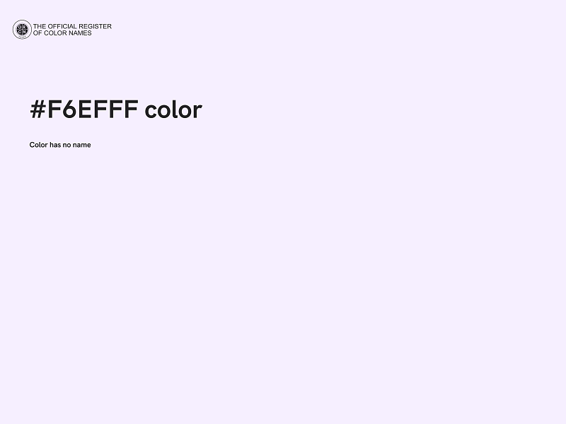 #F6EFFF color image