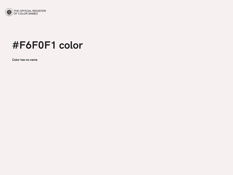 #F6F0F1 color image