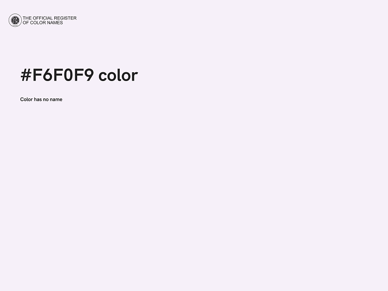 #F6F0F9 color image