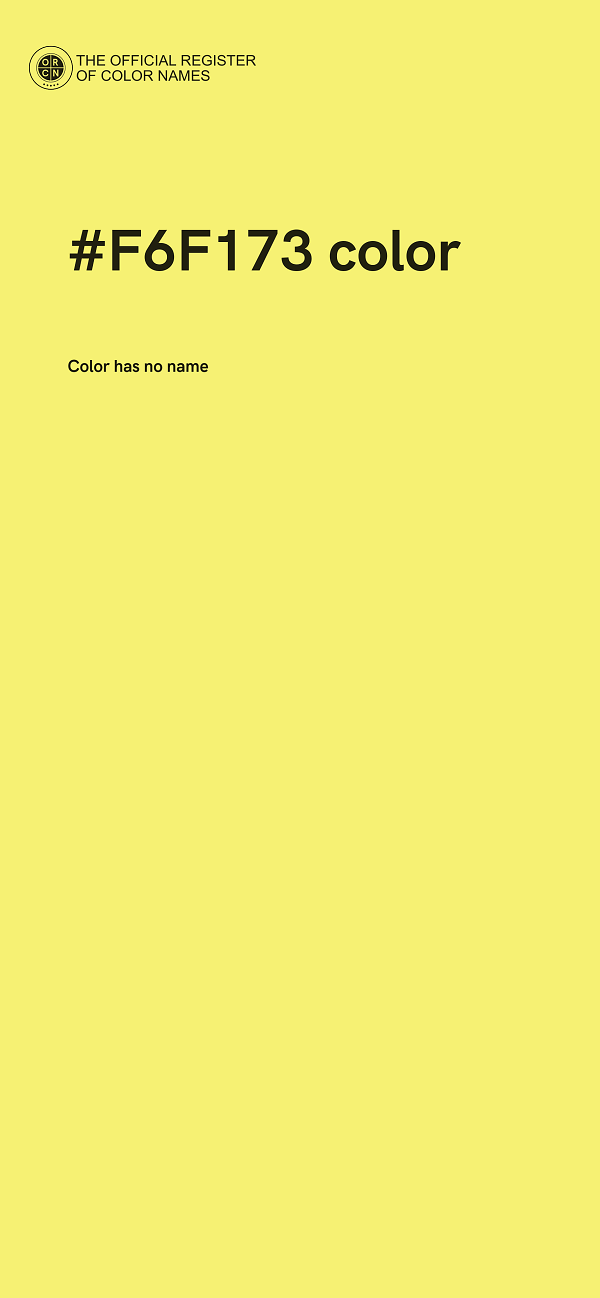 #F6F173 color image