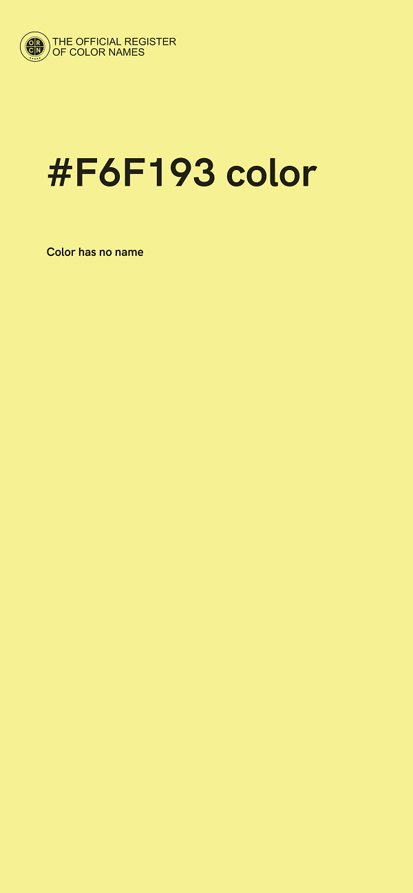 #F6F193 color image