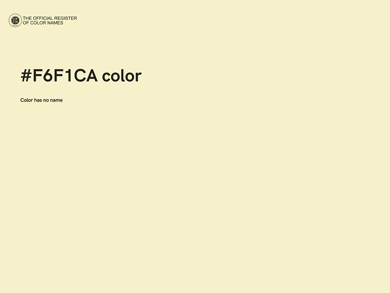 #F6F1CA color image