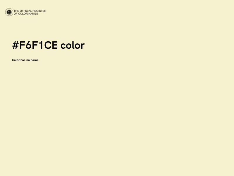 #F6F1CE color image