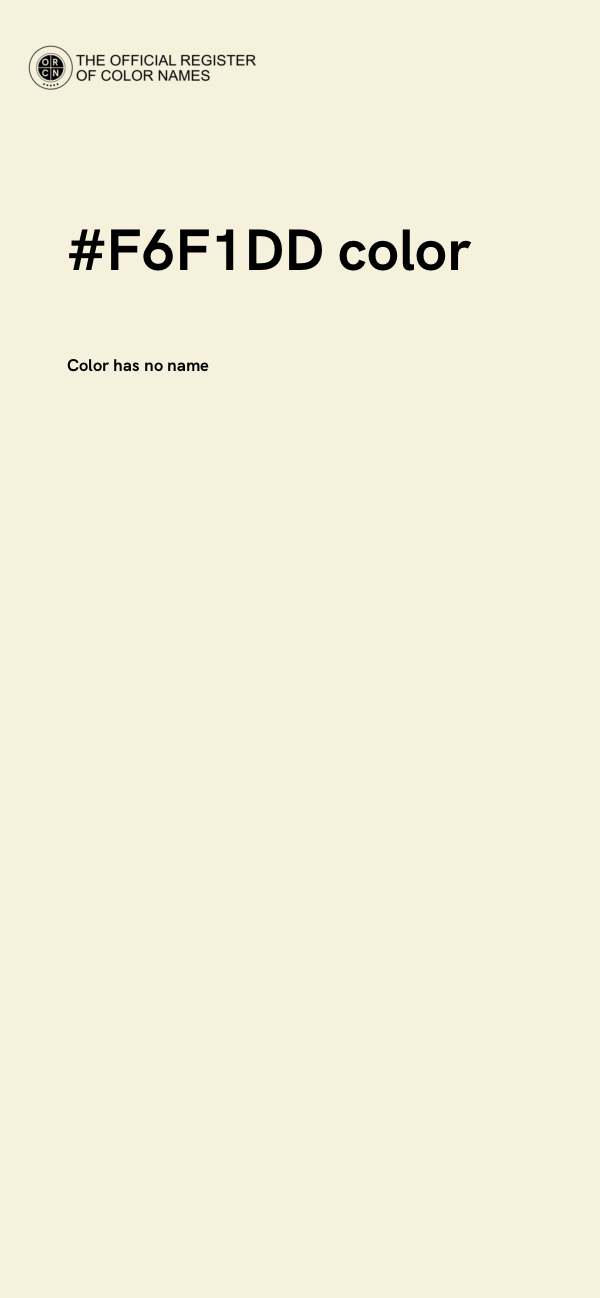 #F6F1DD color image