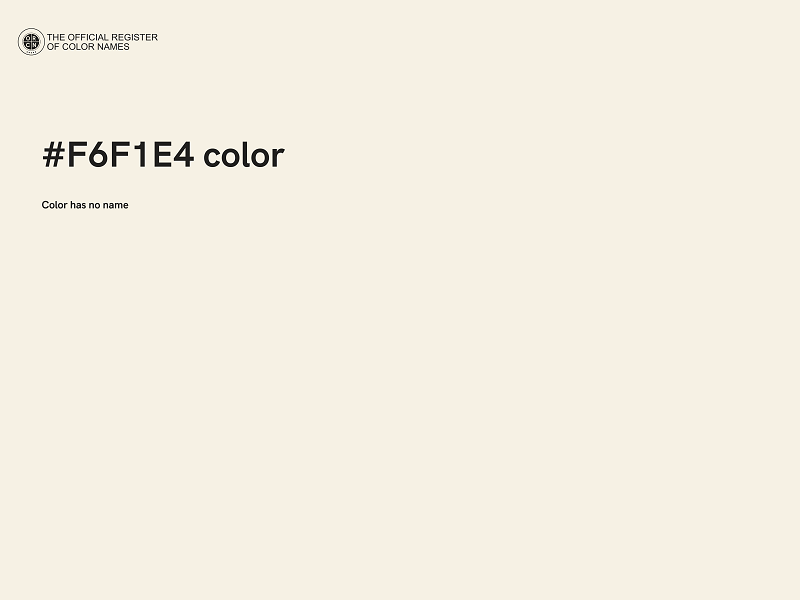 #F6F1E4 color image