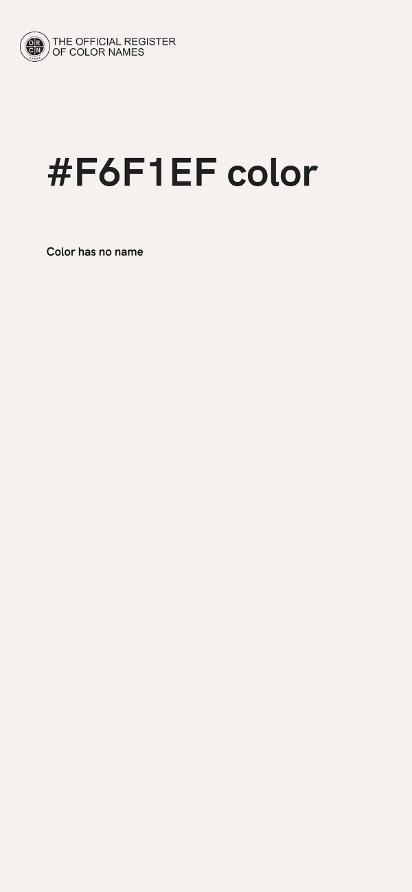 #F6F1EF color image