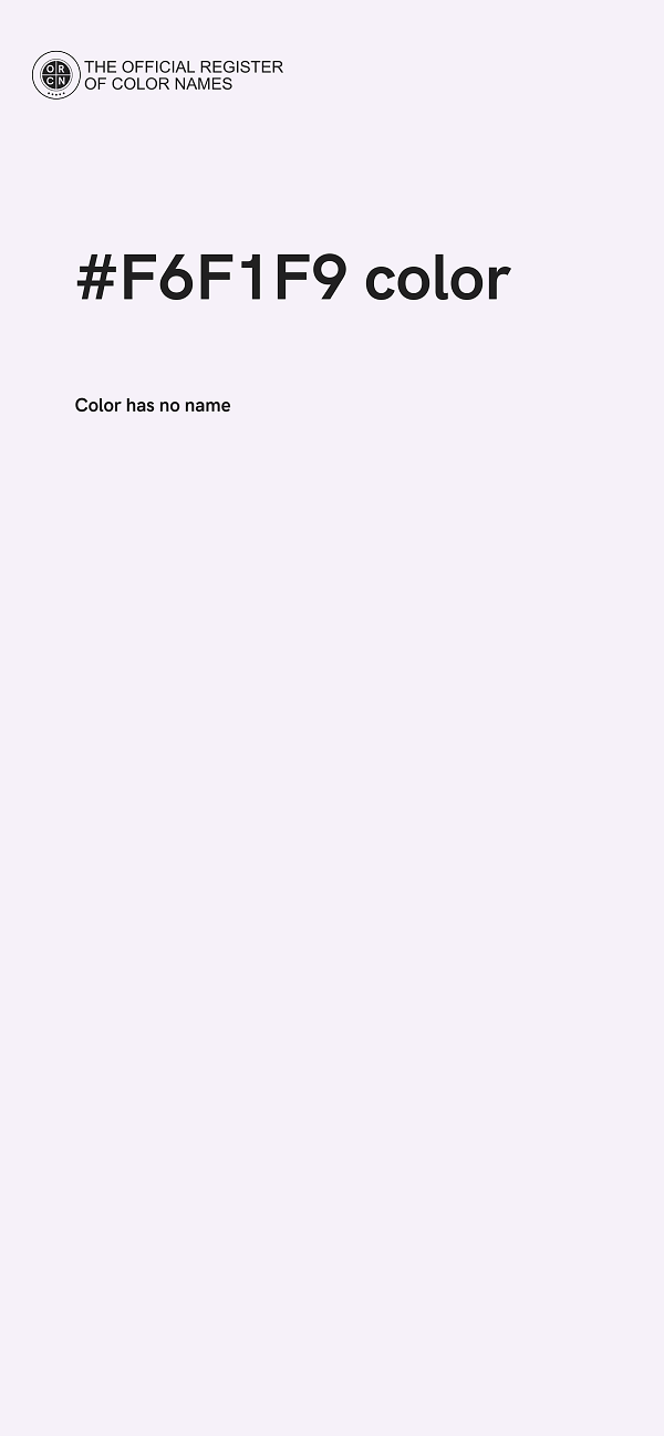 #F6F1F9 color image