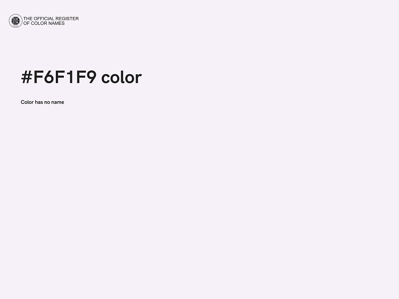 #F6F1F9 color image