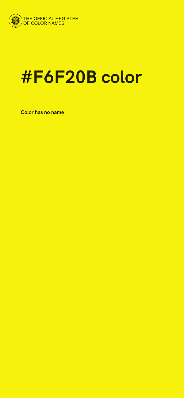#F6F20B color image