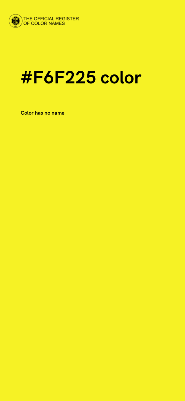 #F6F225 color image