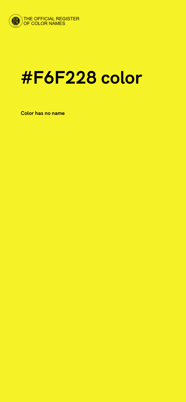 #F6F228 color image