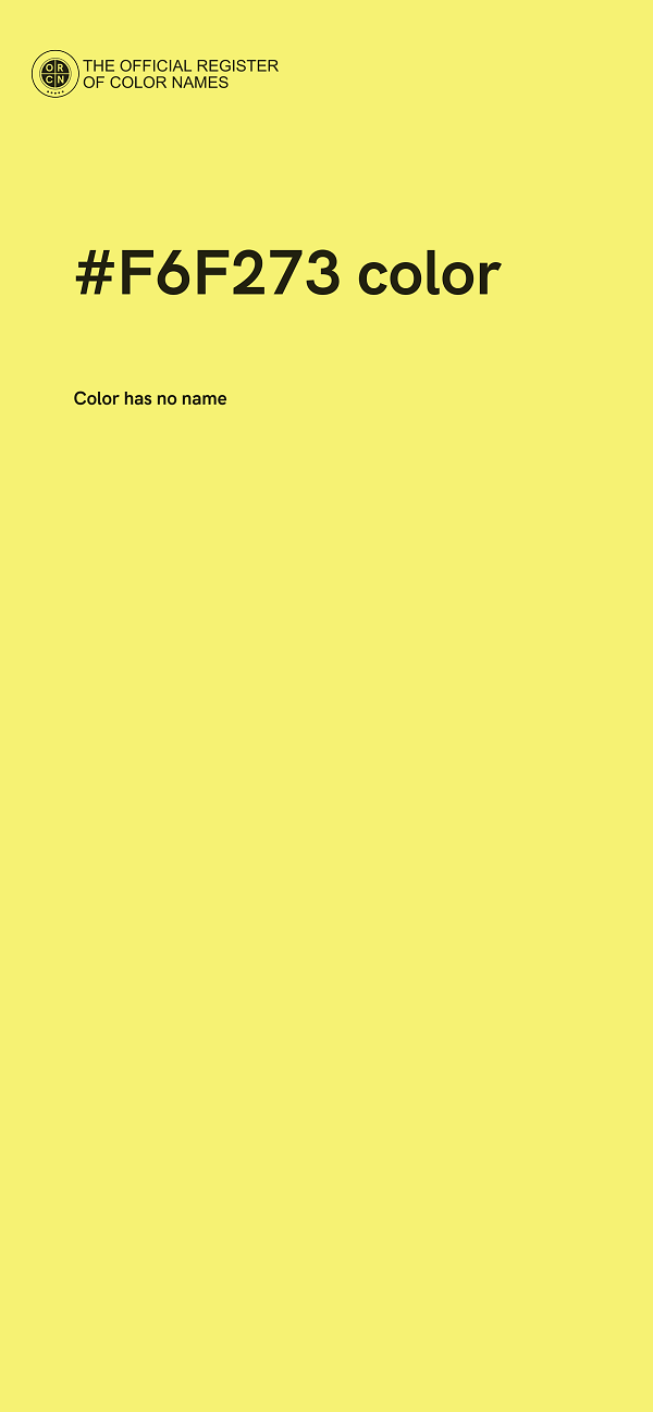 #F6F273 color image