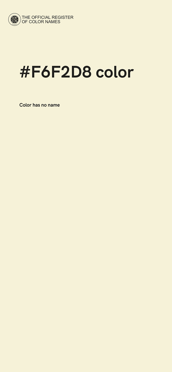 #F6F2D8 color image