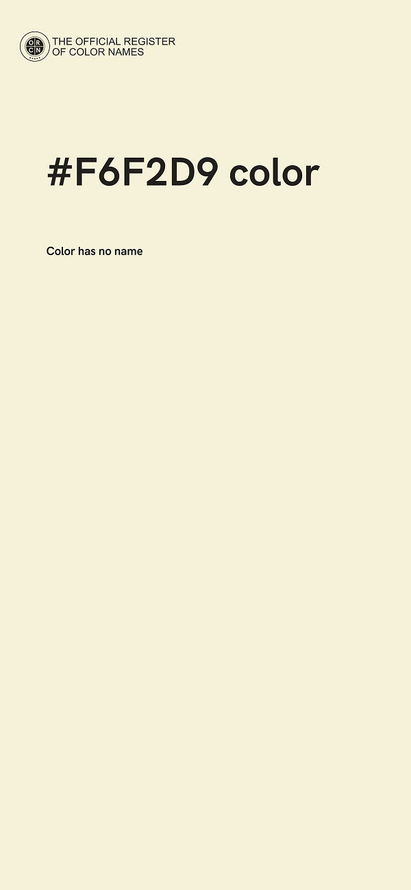 #F6F2D9 color image