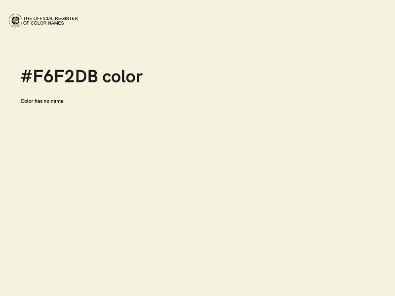 #F6F2DB color image