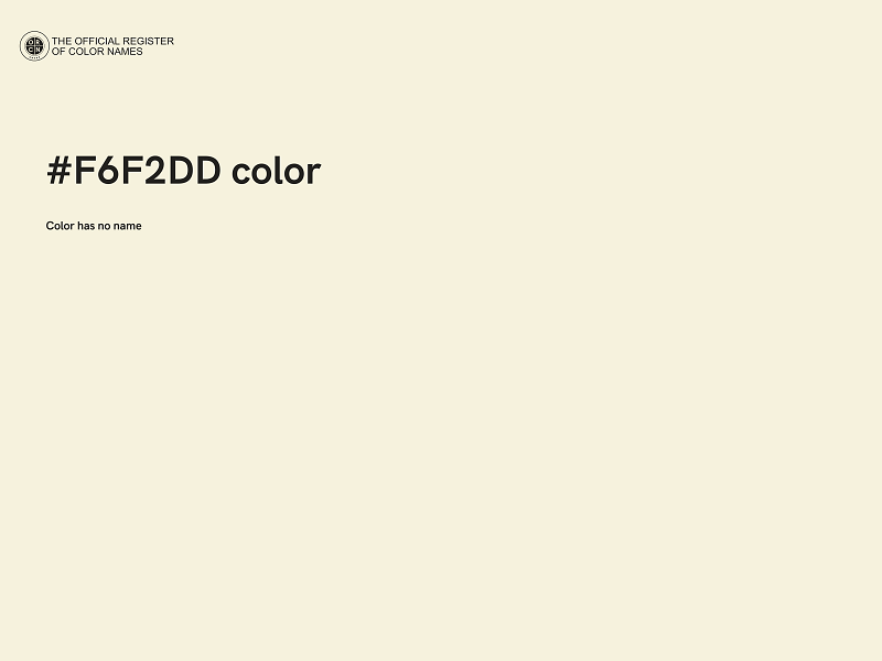 #F6F2DD color image