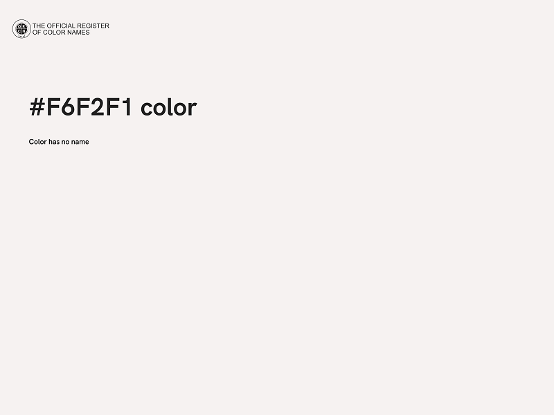 #F6F2F1 color image