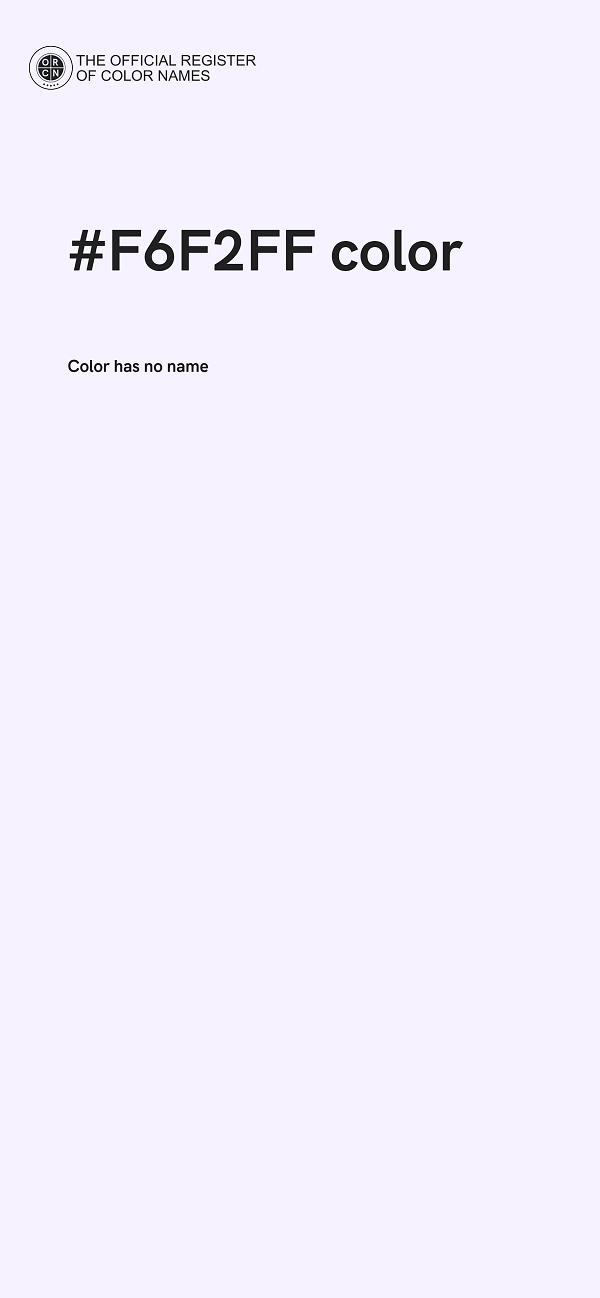 #F6F2FF color image