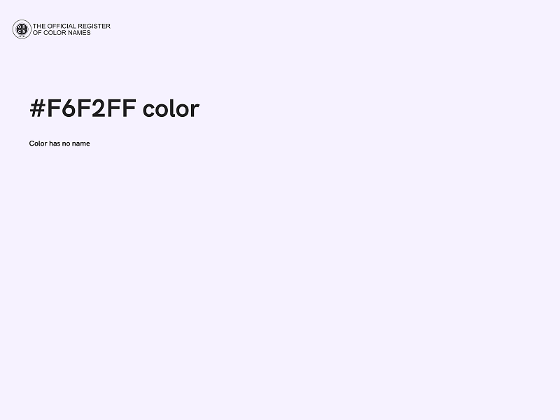 #F6F2FF color image