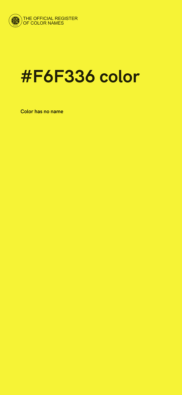 #F6F336 color image