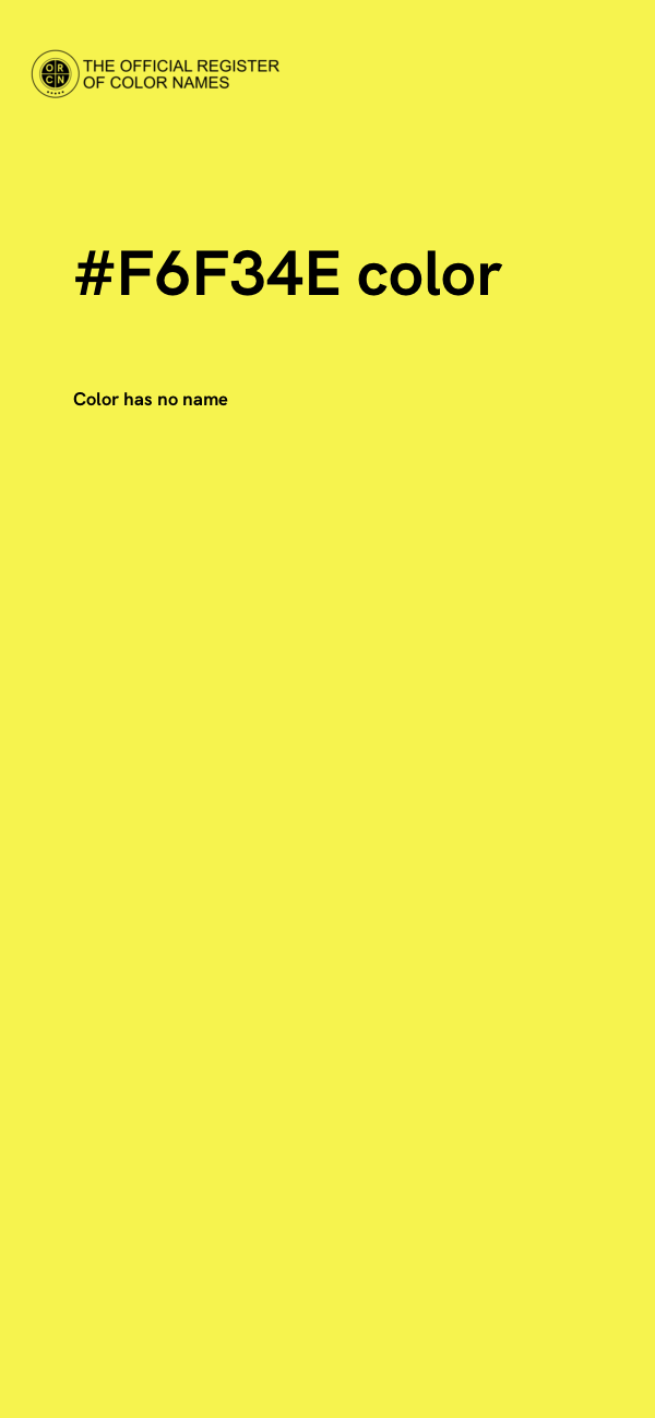 #F6F34E color image