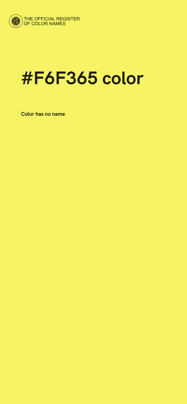 #F6F365 color image