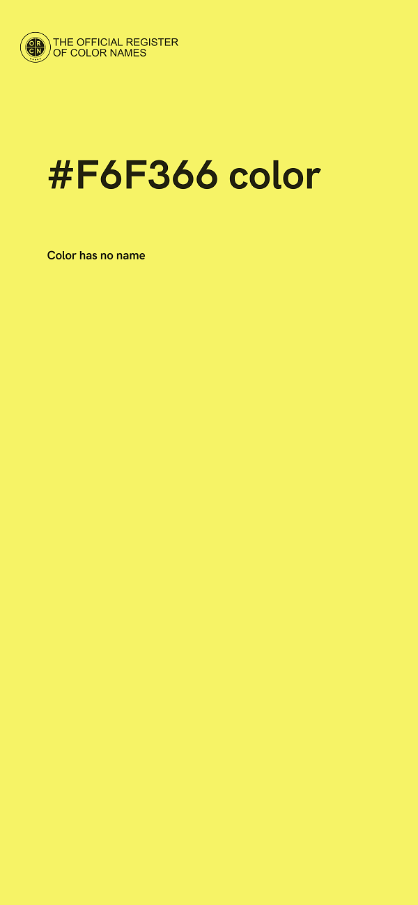 #F6F366 color image