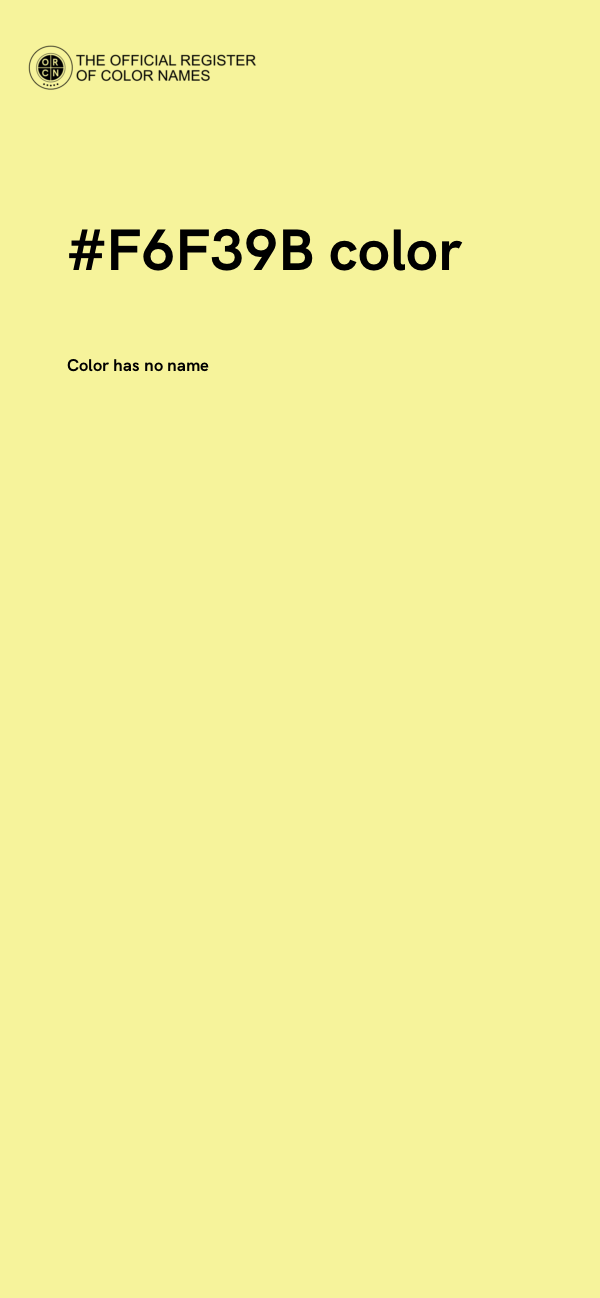 #F6F39B color image
