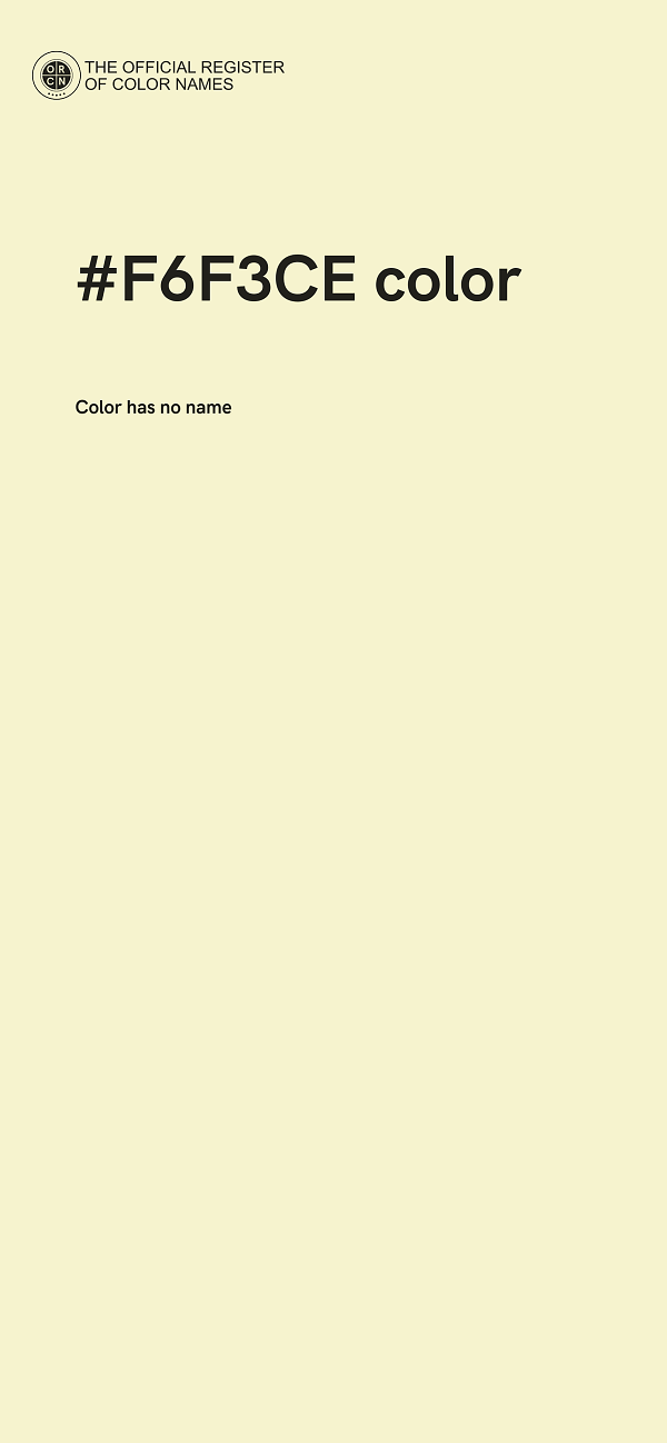 #F6F3CE color image