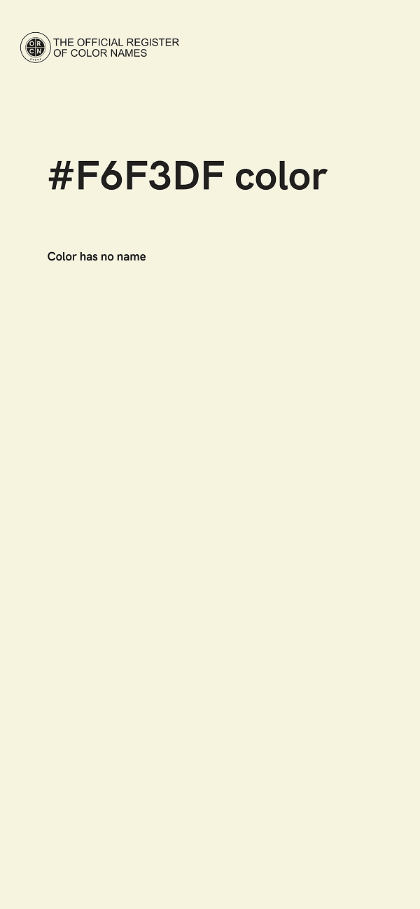 #F6F3DF color image