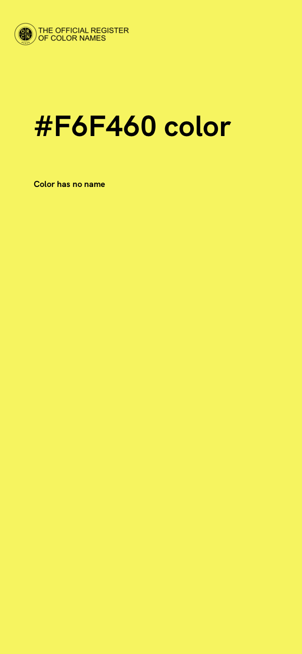 #F6F460 color image