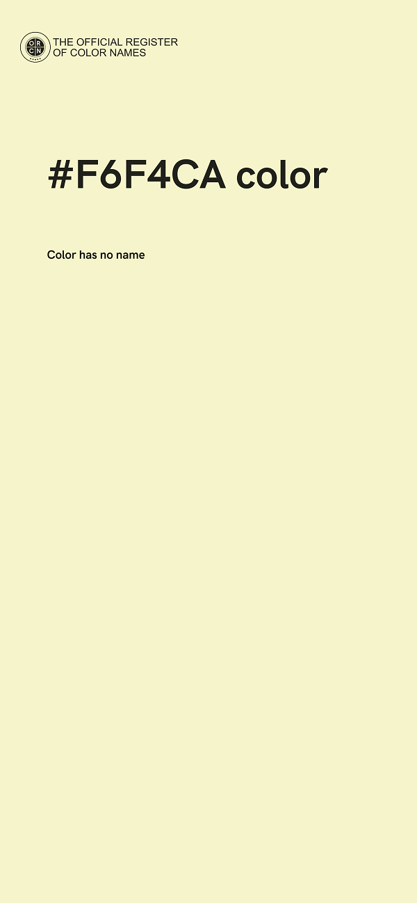 #F6F4CA color image