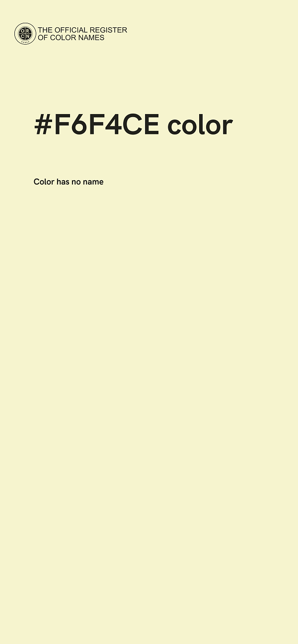 #F6F4CE color image