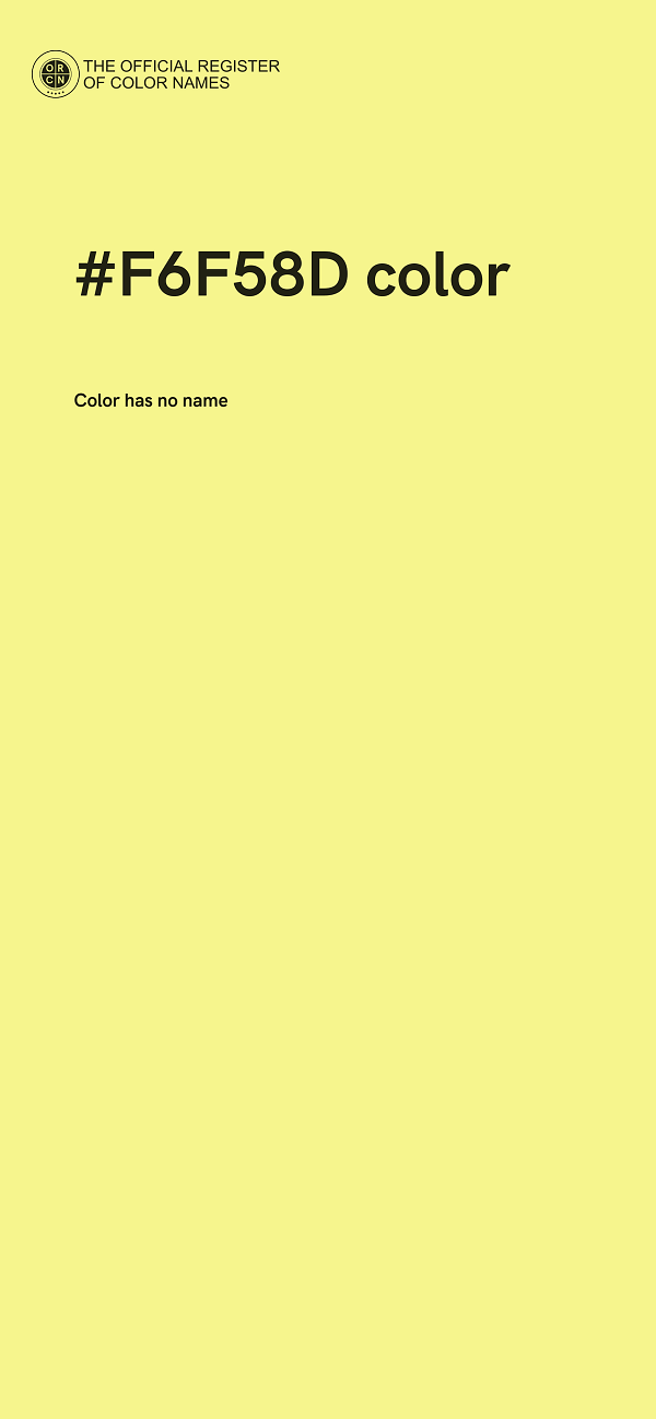 #F6F58D color image