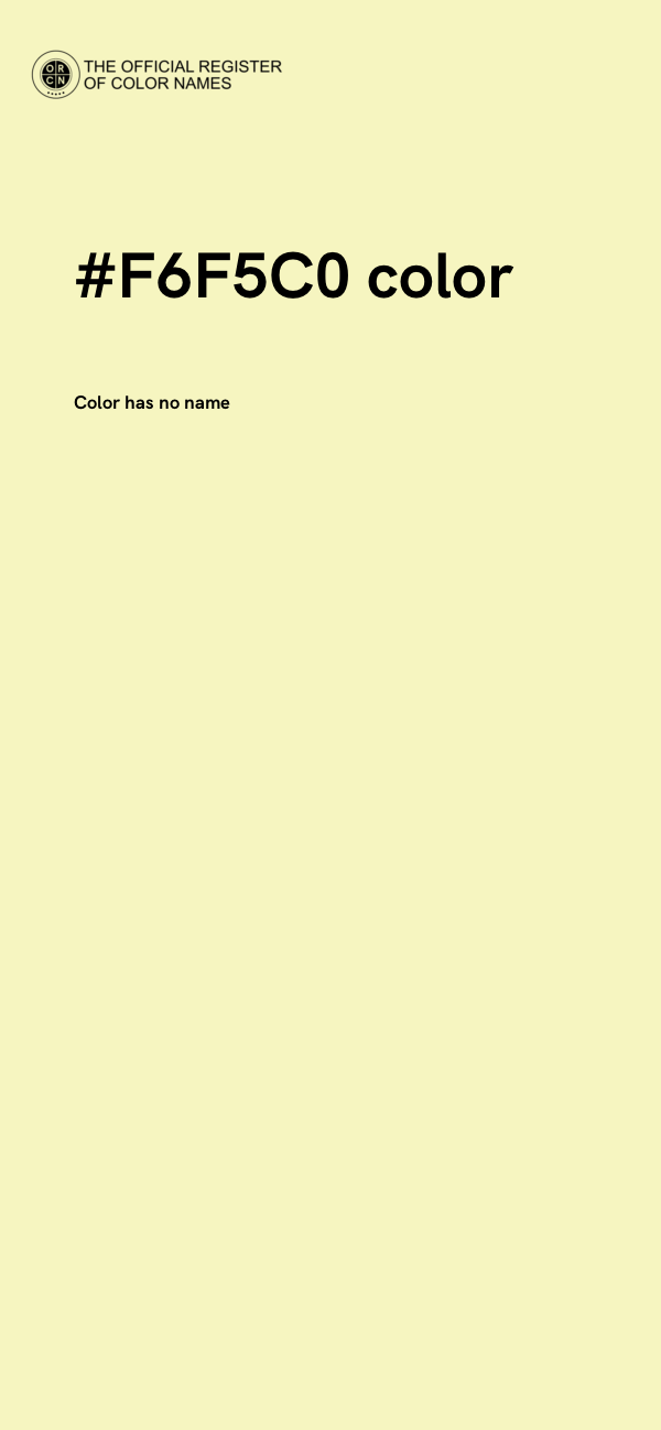 #F6F5C0 color image