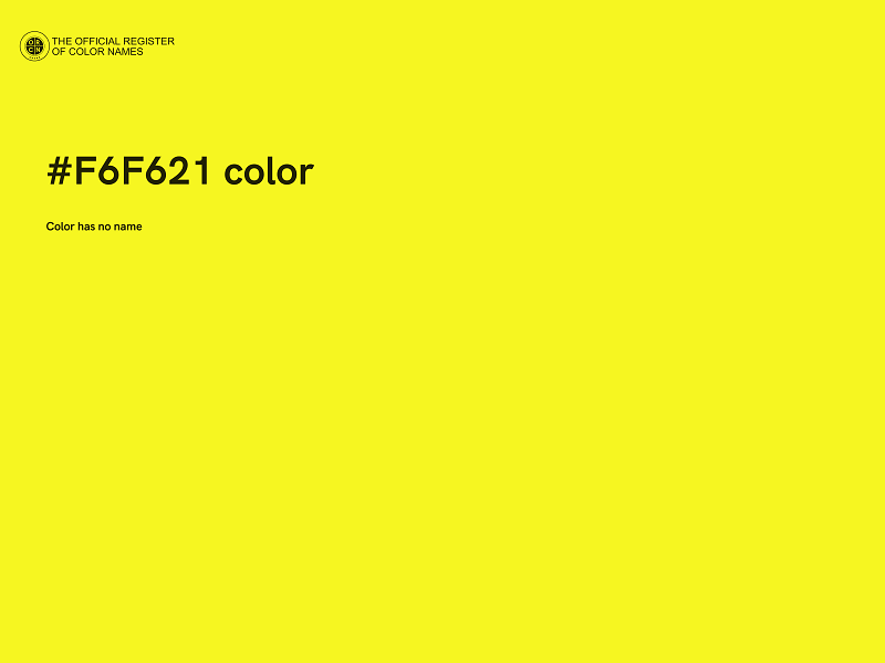#F6F621 color image