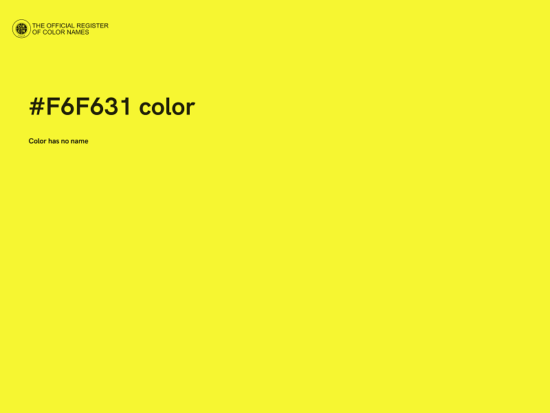 #F6F631 color image