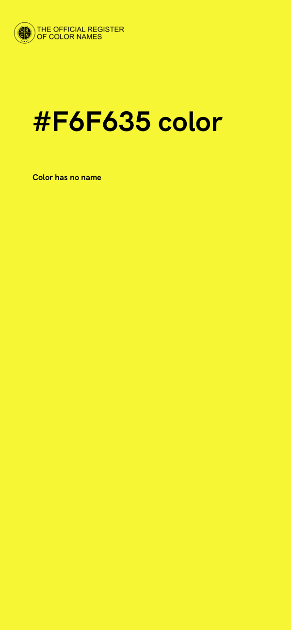 #F6F635 color image