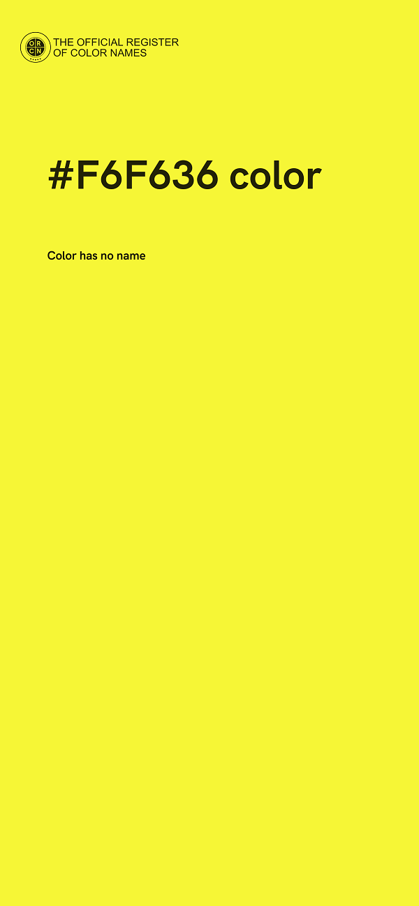 #F6F636 color image
