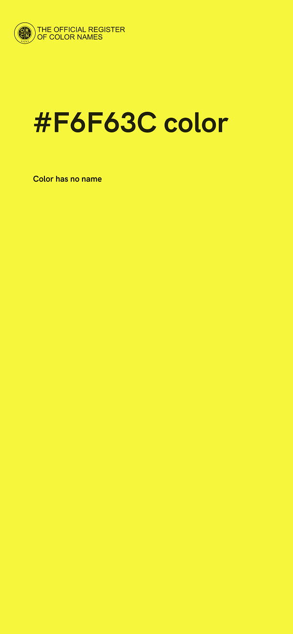 #F6F63C color image