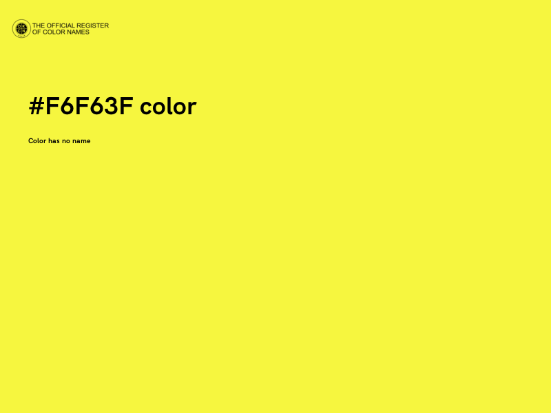 #F6F63F color image
