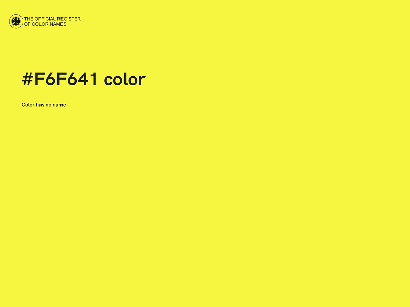 #F6F641 color image