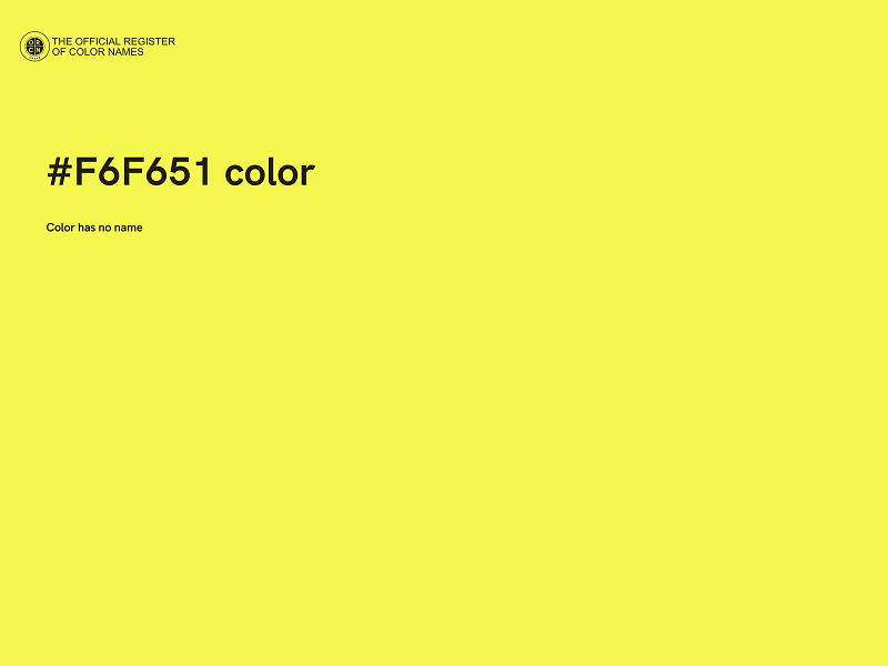 #F6F651 color image