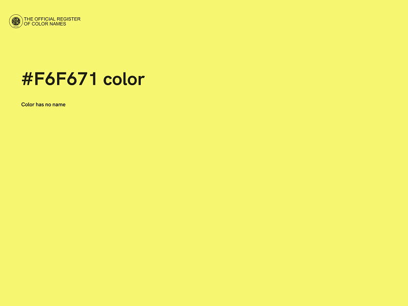 #F6F671 color image
