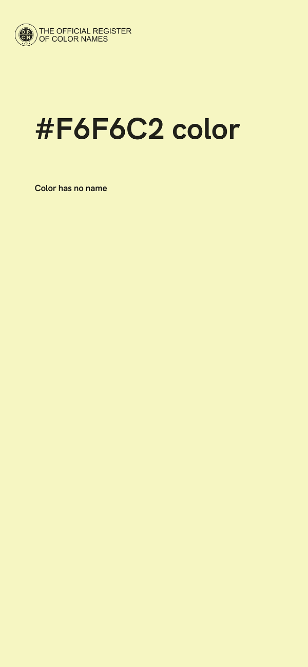#F6F6C2 color image