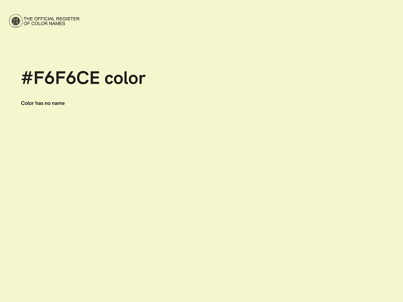 #F6F6CE color image